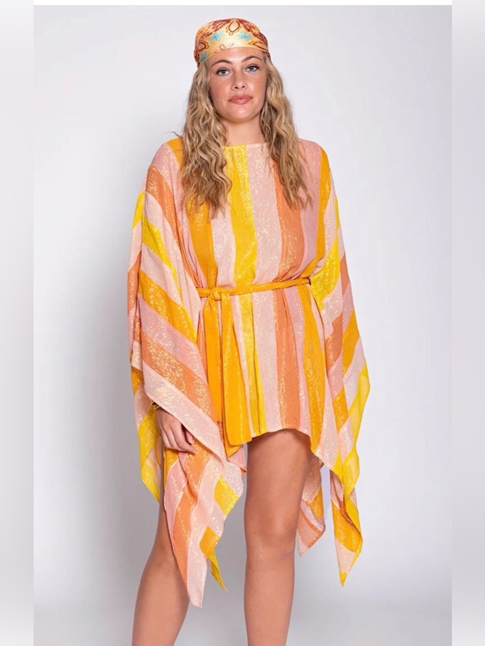 Sundress Liv Cover Up Marbella Mix Peach Swimsuit Beach Pool Cruise One Size NEW